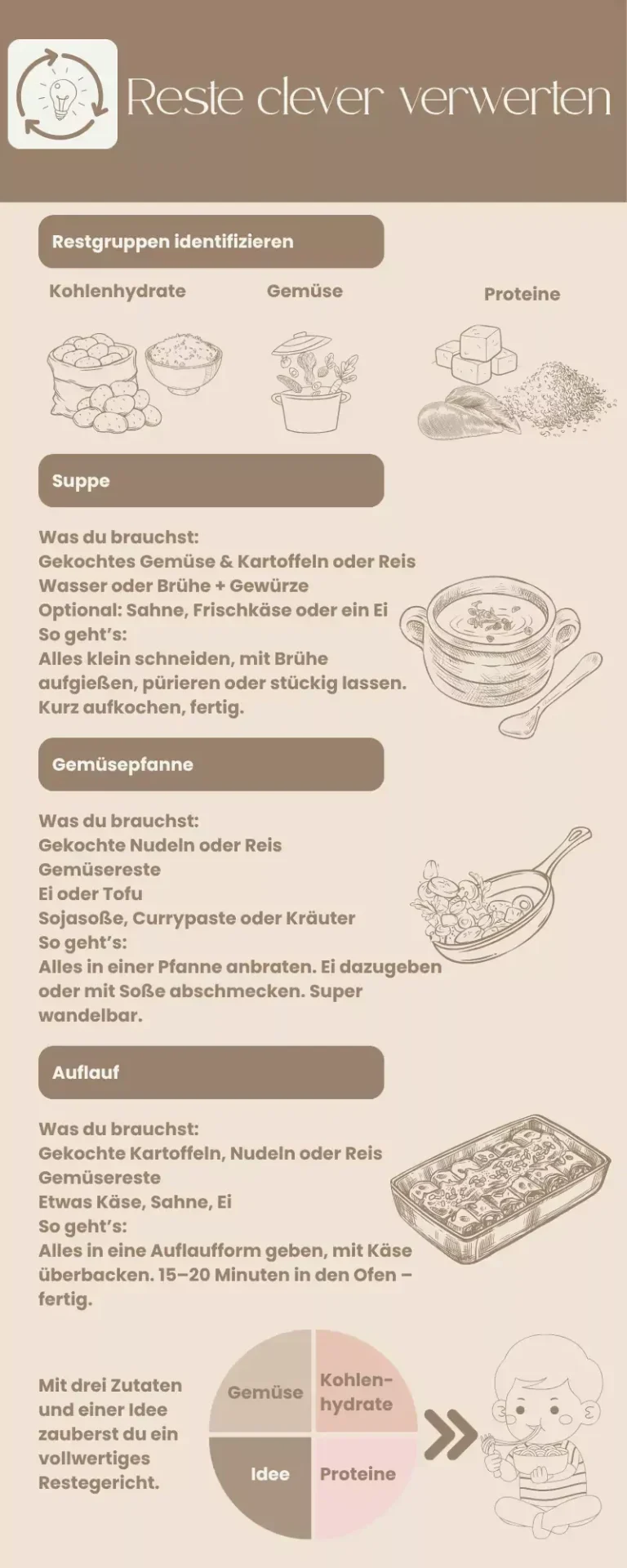 Mealprep leicht gemacht Anleitung zur cleveren Verwendung von Zutaten