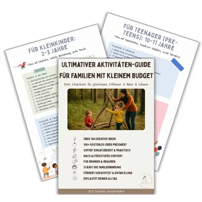 Aktivitäten Guide für Familien mit kleinem Budget Beispielseiten aus dem Aktivitäten Guide für Familien mit kleinem Budget