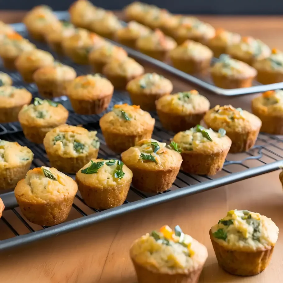 Mehrere frisch gebackene Muffins auf einem Kuchengitter.