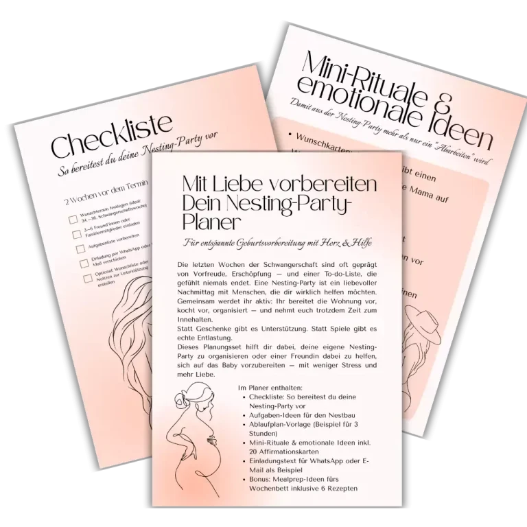 Produktvorschau des Nesting Party Planers